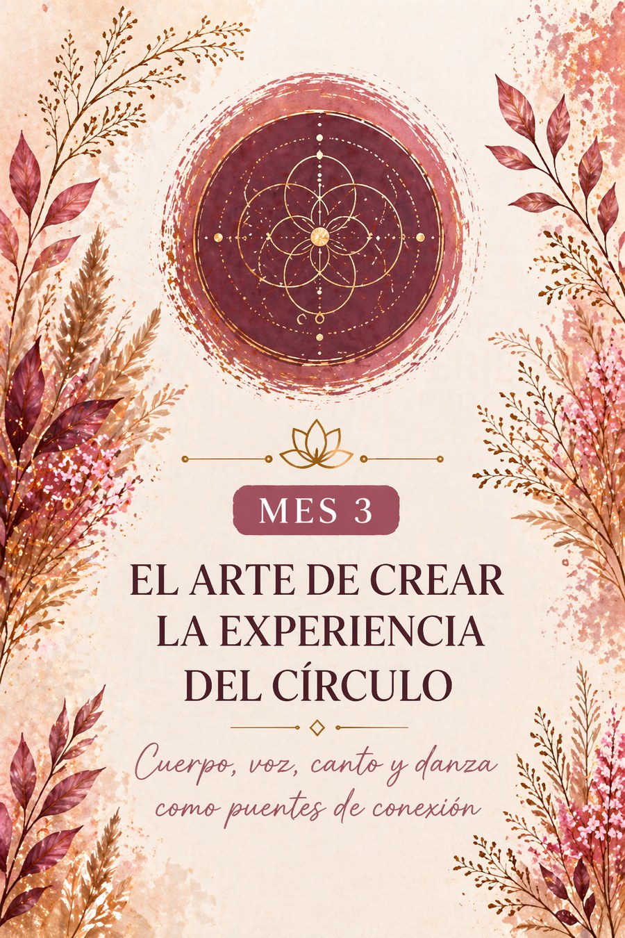 Mes 3 — El Arte de Crear la Experiencia del Círculo · Cuerpo, voz, canto y danza como puentes